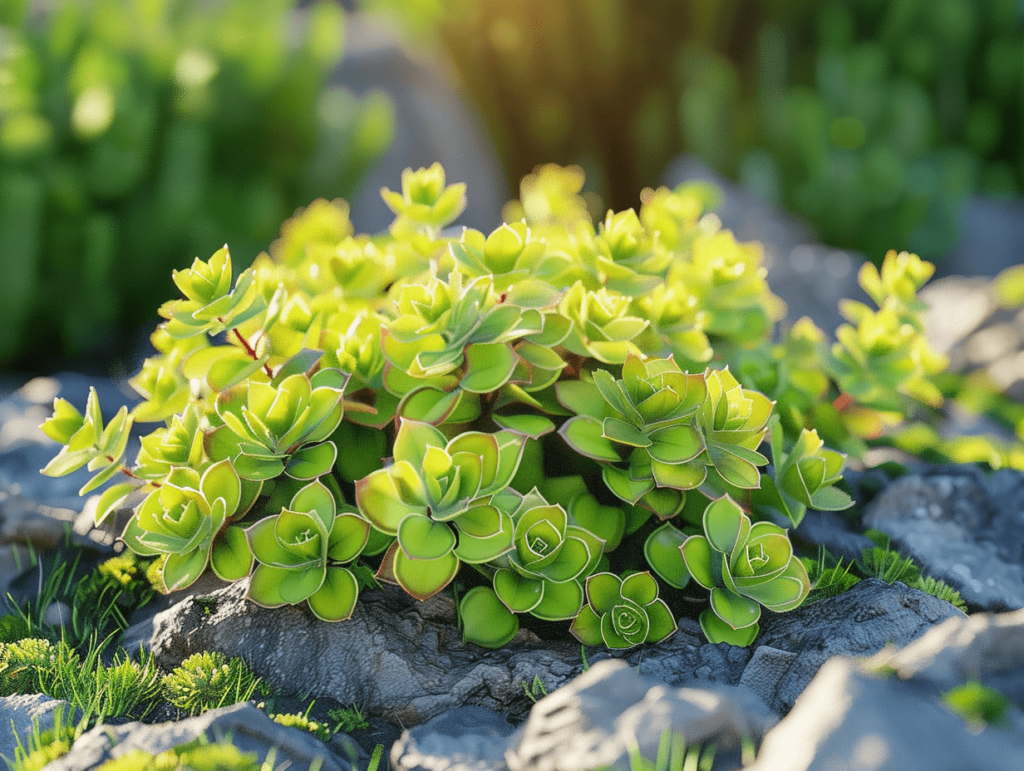 Sedum (Mauerpfeffer) auf Steinen