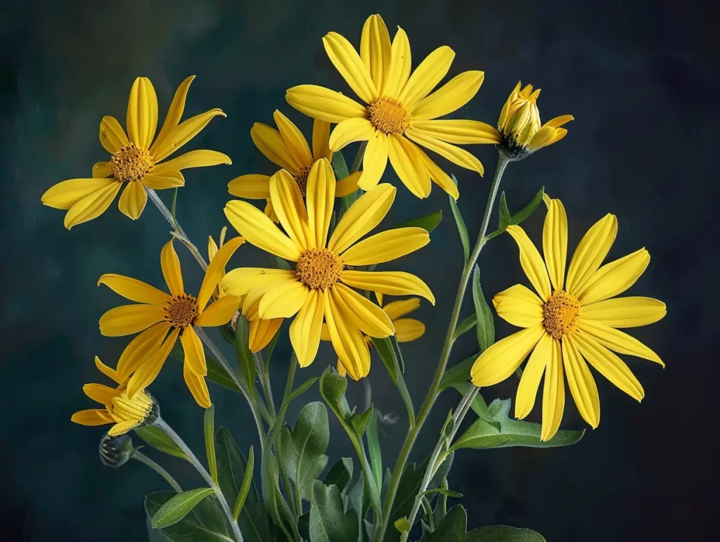 Senecio mit gelben Blüten