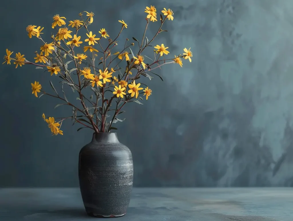 Senecio in einer Vase