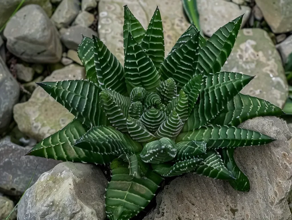 Haworthia von oben