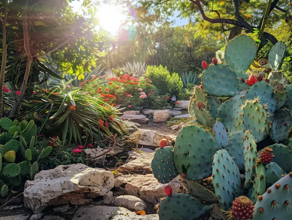 Opuntia im Garten