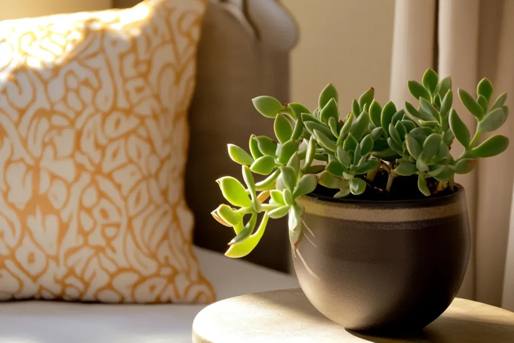 Crassula im Schlafzimmer